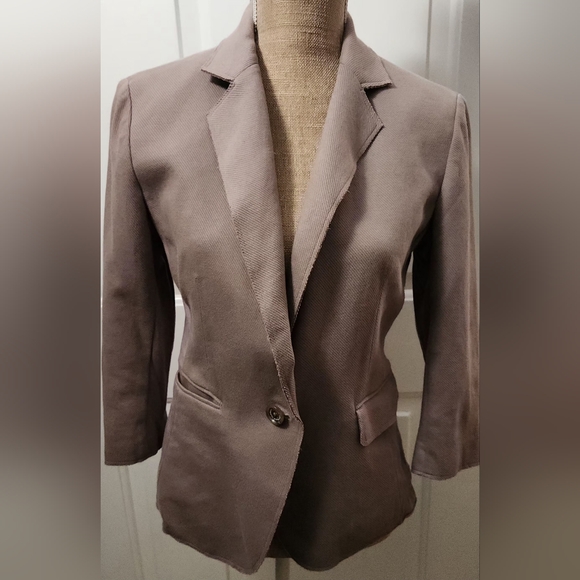 Double Standard Clothing Tan Blazer Size L - Picture 1 of 9